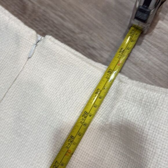 Catherine Curtis Vintage White Pencil Twill Midi Skirt 100% Cotton sz 8 - Picture 11 of 11